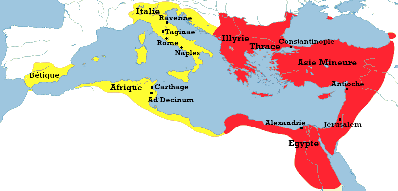 Les conqu�tes de Justinien