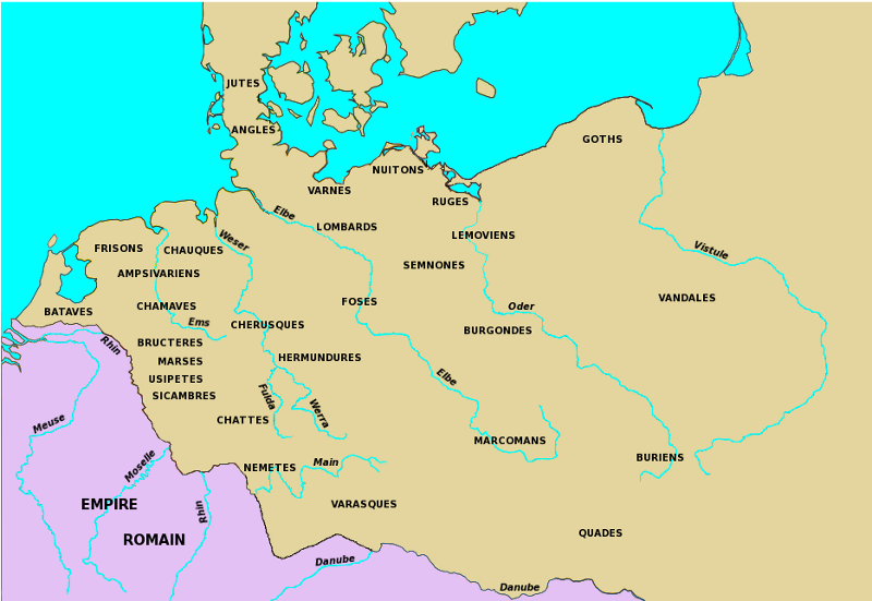 les principales voies romaines dans l'Empire romain