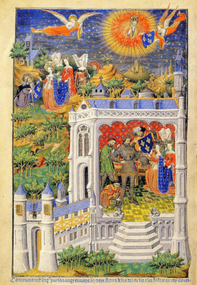 Clovis recevant la fleur de lys