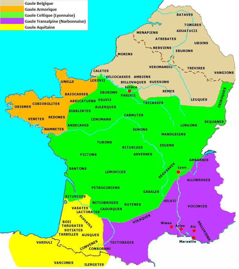 Les peuples celtes des Gaules