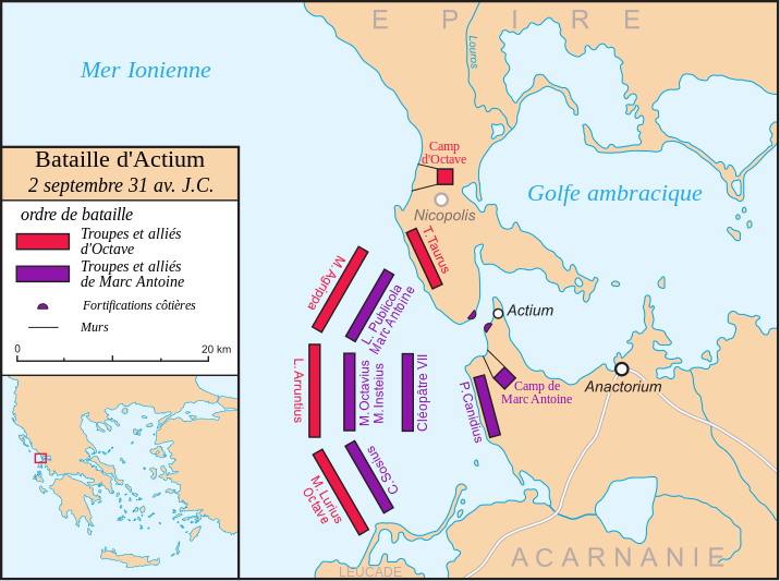 La bataille d'Actium
