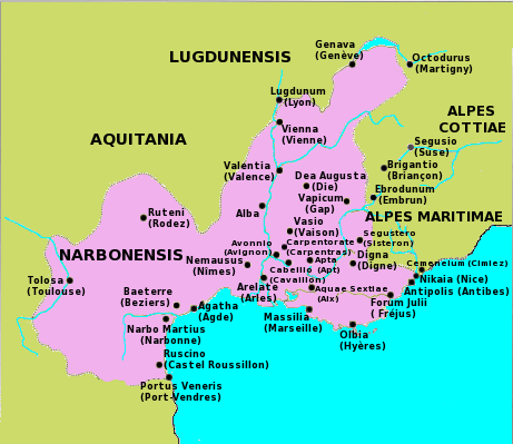 Narbonne, province romaine
