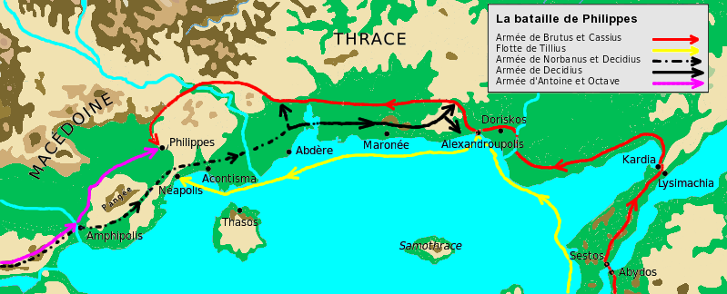 La bataille de philippes